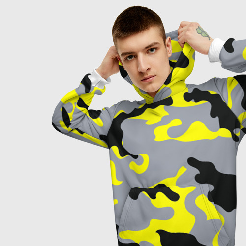 Мужская толстовка 3D Yellow camouflage - фото 5