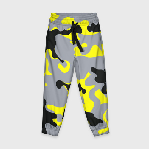 Детские брюки 3D Yellow camouflage