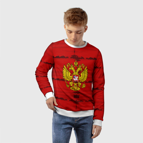 Детский свитшот 3D Russia Imperium RED - фото 3