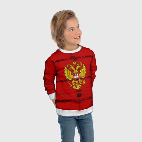 Детский свитшот 3D Russia Imperium RED - фото 5