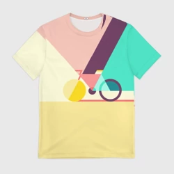 Мужская футболка 3D Велосипед