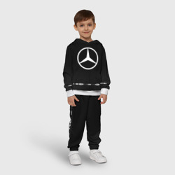 Детский костюм с толстовкой 3D Mercedes sport Auto abstract - фото 2