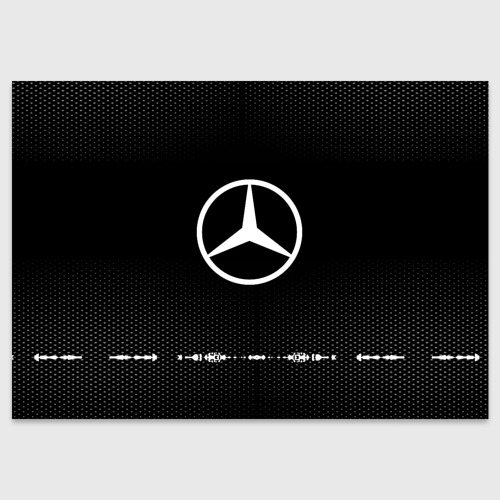 Поздравительная открытка Mercedes sport Auto abstract, цвет белый