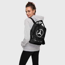 Женский рюкзак 3D Mercedes sport Auto abstract - фото 2
