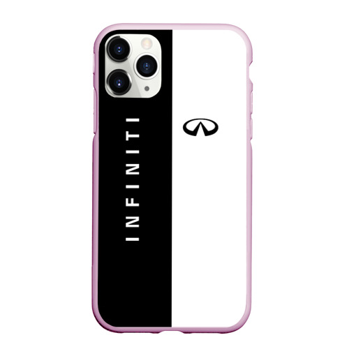 Чехол для iPhone 11 Pro Max матовый Infiniti, цвет розовый