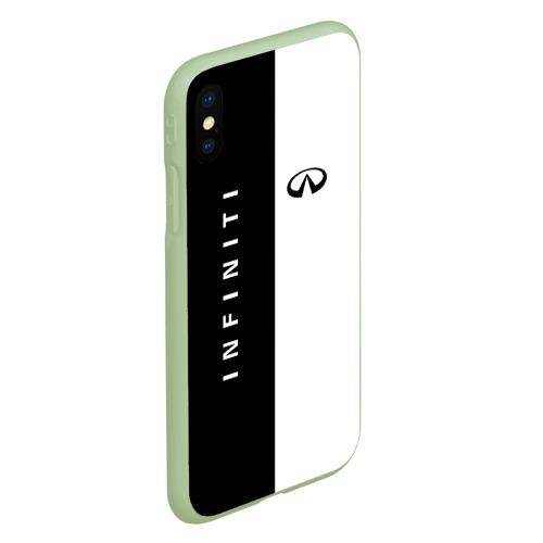 Чехол для iPhone XS Max матовый Infiniti, цвет салатовый - фото 3
