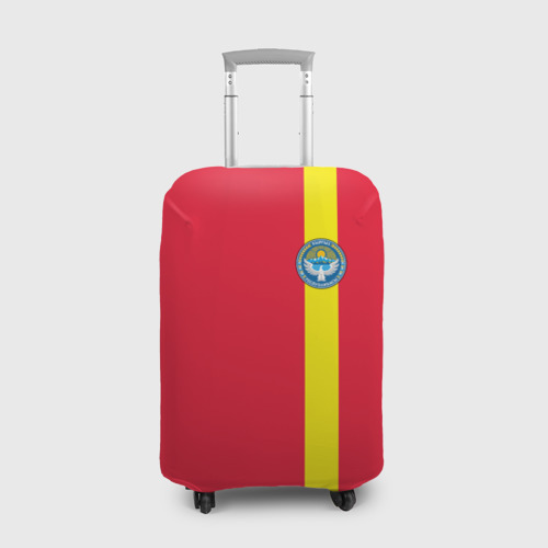 Чехол для чемодана 3D Киргизия, лента с гербом