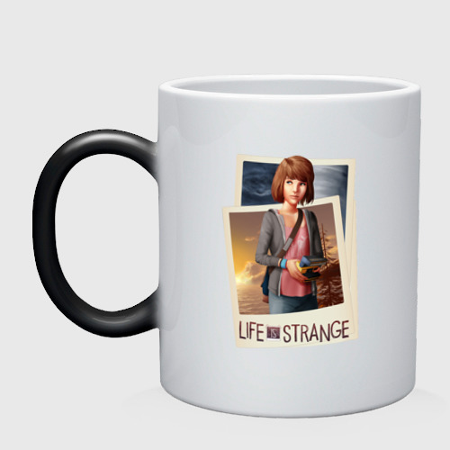 Кружка хамелеон Life is Strange. Max, цвет белый + черный