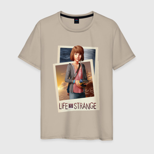 Мужская футболка хлопок Life is Strange. Max, цвет миндальный