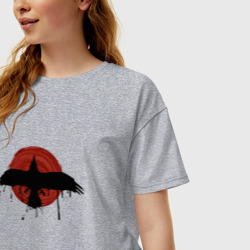 Женская футболка хлопок Oversize Life is Strange. Ворон - фото 2