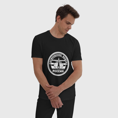 Мужская пижама хлопок ВКС двусторонний, цвет черный - фото 3