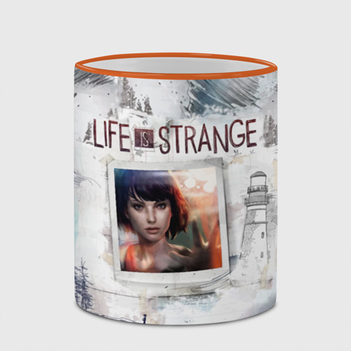 Кружка с полной запечаткой Max. Life is Strange, цвет Кант оранжевый - фото 4