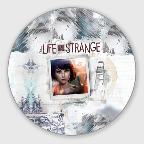 Круглый коврик для мышки Max. Life is Strange