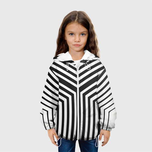 Детская куртка 3D Кибер Зебра, цвет белый - фото 4