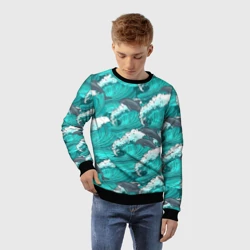 Детский свитшот 3D Дельфины - фото 2