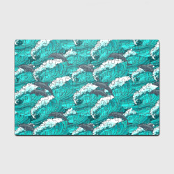 Головоломка Пазл магнитный 126 элементов Дельфины