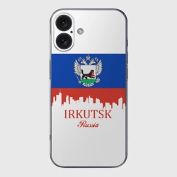 Чехол для iPhone 16 силиконовый с защитой камеры Irkutsk Иркутск