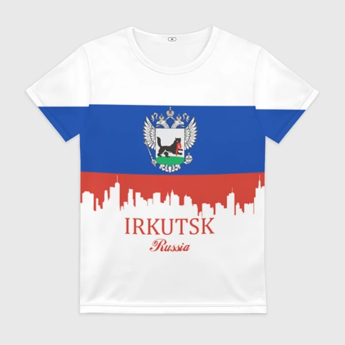 Женская футболка 3D Irkutsk Иркутск