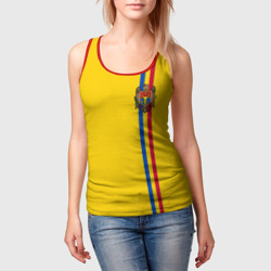 Женская майка 3D Молдавия, лента с гербом - фото 2