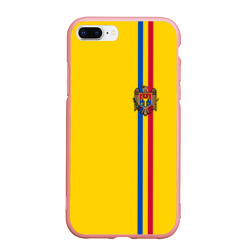 Чехол для iPhone 7Plus/8 Plus матовый Молдавия, лента с гербом