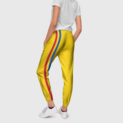 Женские брюки 3D Молдавия, лента с гербом, цвет 3D печать - фото 4