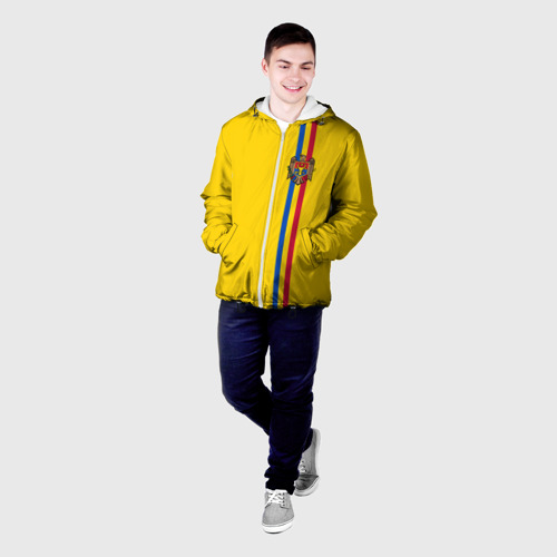 Мужская куртка 3D Молдавия, лента с гербом, цвет 3D печать - фото 3