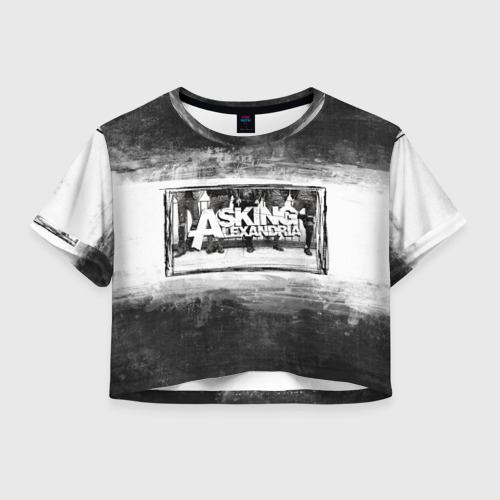 Женская футболка Crop-top 3D Asking Alexandria