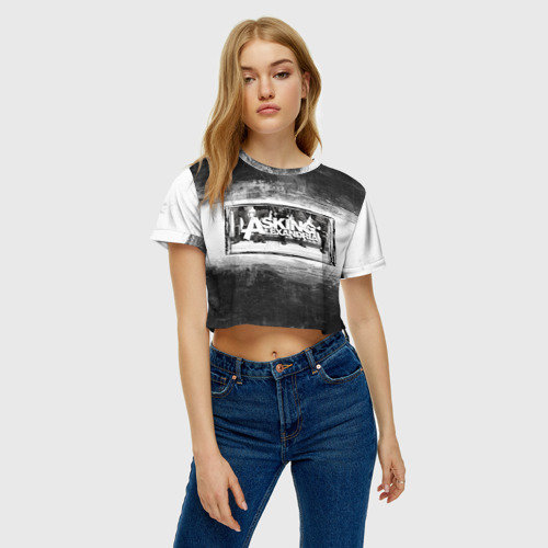 Женская футболка Crop-top 3D Asking Alexandria, цвет 3D печать - фото 3