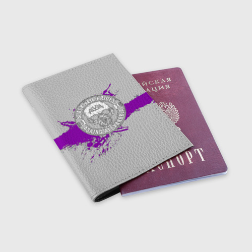 Обложка для паспорта матовая кожа Asking Alexandria - фото 3