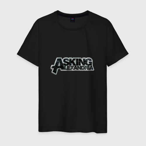 Мужская футболка хлопок Asking Alexandria, цвет черный