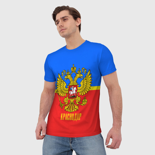 Мужская футболка 3D Краснодар, цвет 3D печать - фото 3