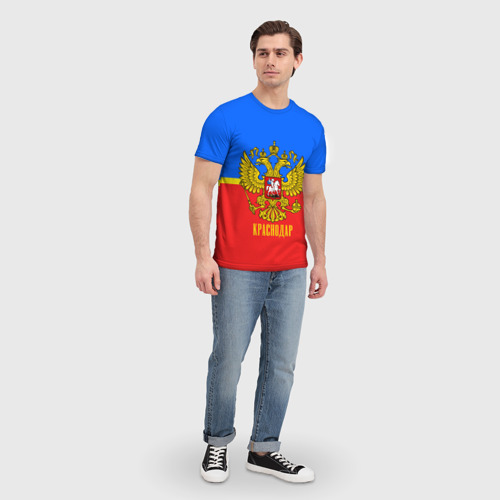 Мужская футболка 3D Краснодар, цвет 3D печать - фото 5
