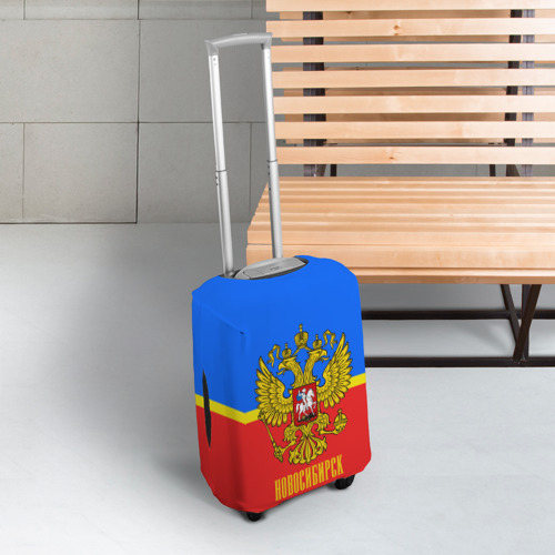 Чехол для чемодана 3D Новосибирск, цвет 3D печать - фото 3