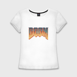 Женская футболка хлопок Slim Doom