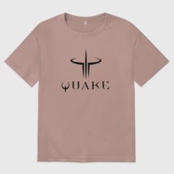 Женская футболка хлопок Oversize Quake