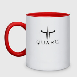 Quake – Кружка двухцветная с принтом купить