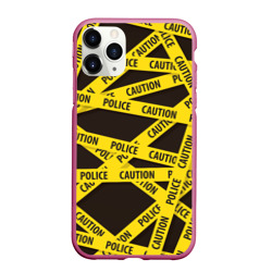 Чехол для iPhone 11 Pro Max матовый Police Caution