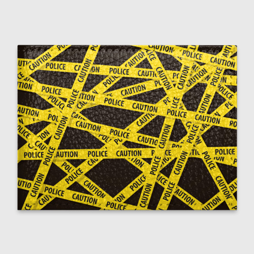 Обложка для студенческого билета Police Caution, цвет черный