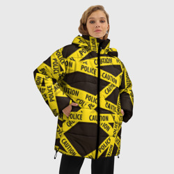 Женская зимняя куртка Oversize Police Caution - фото 2