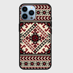 Чехол для iPhone 14 Pro Max Славянский орнамент Русь
