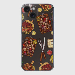 Чехол для iPhone 15 силиконовый с защитой камеры Вкуснятина