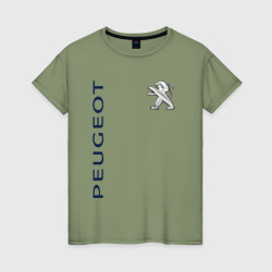 Женская футболка хлопок Peugeot
