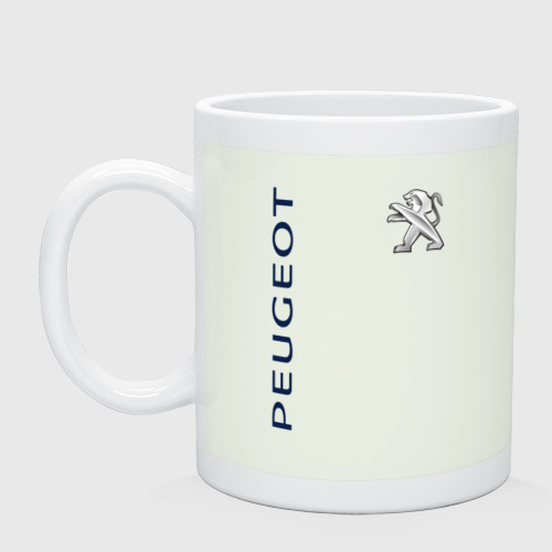 Кружка керамическая Peugeot, цвет фосфор