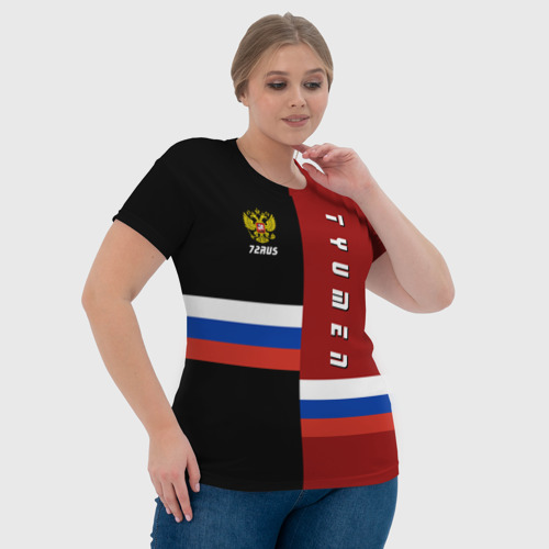 Женская футболка 3D Tyumen Тюмень, цвет 3D печать - фото 6