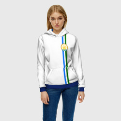 Женская толстовка 3D Башкортостан герб на груди слева - фото 2