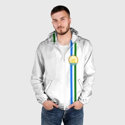 Мужская ветровка 3D Башкортостан герб на груди слева - фото 2