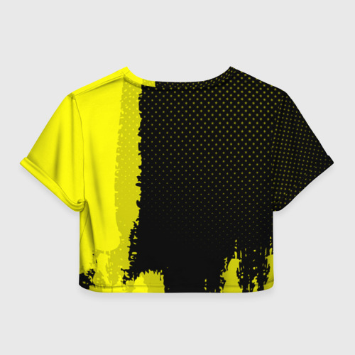 Женская футболка Crop-top 3D Borussia sport, цвет 3D печать - фото 2