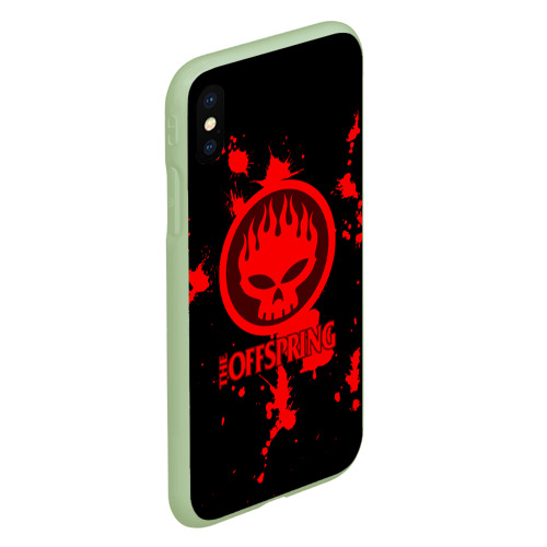 Чехол для iPhone XS Max матовый The Offspring, цвет салатовый - фото 3