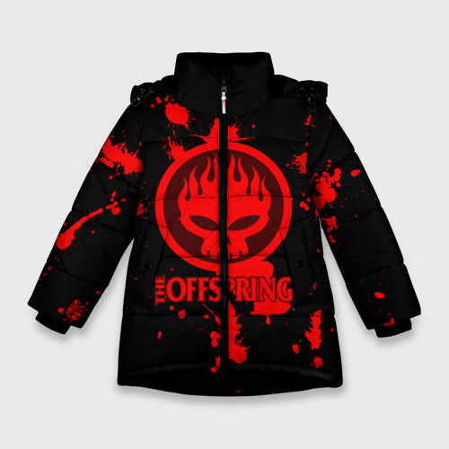 Зимняя куртка для девочек 3D The Offspring, цвет черный
