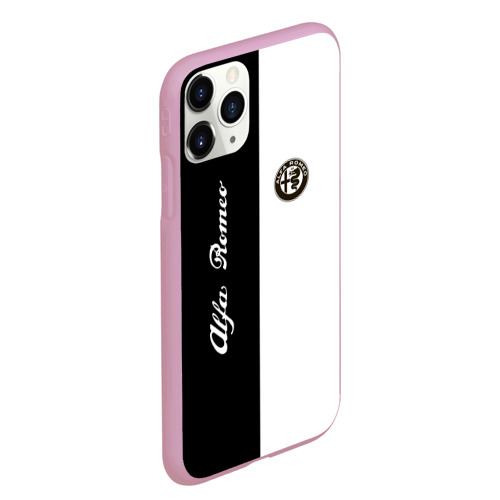Чехол для iPhone 11 Pro Max матовый Alfa Romeo, цвет розовый - фото 3